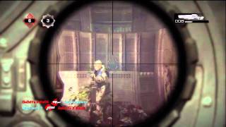 Gears of War 3 Beta HD Gameplay: SNIPING GOD