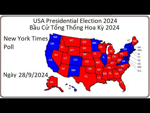 Bầu Cử Tổng Thống ở Mỹ 2024; Presidential Election 2024; New York Times ...