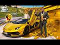 What will happen if Franklin touches the car and the car becomes gold | ar gamer | gta |