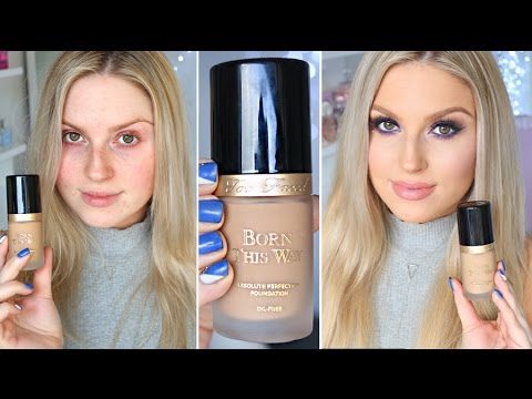First Review ♡ Too Faced Born This Way Foundation - YouTube