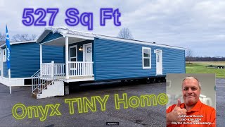 Tiny Home 14x40 Porch Model The Onyx 1 BR Small Singlewide David Daniels Clayton Homes Frazeysburg