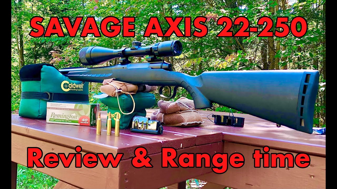 Savage Axis 22-250 review, range time &field strip