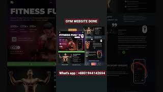 GYM WEBSITE DONE ALHAMDULILLAH | Shihab UA #ShihabUA #gymwebsite #wordpress #webdev #ClientProject