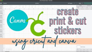 How To Make Stickers For Cricut Using Canva | Cricut Design Space | Canva Tutorial