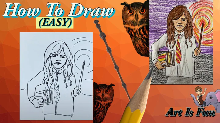 Hermione Granger from Harry Potter  | Drawing for Beginners | Fun Drawing Tutorials