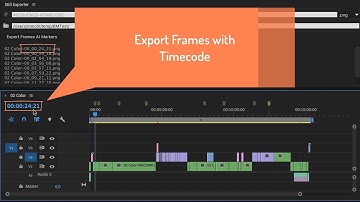 Batch Export Still Images from Premiere Pro with Timecode in Filename