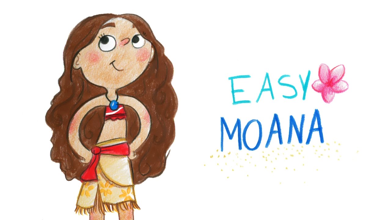 HOW TO DRAW CUTE MOANA (EASY WAY) DISNEY / COMMENT ...