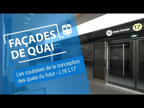 La maquette des façades de quai exposée à la Fabrique du Métro