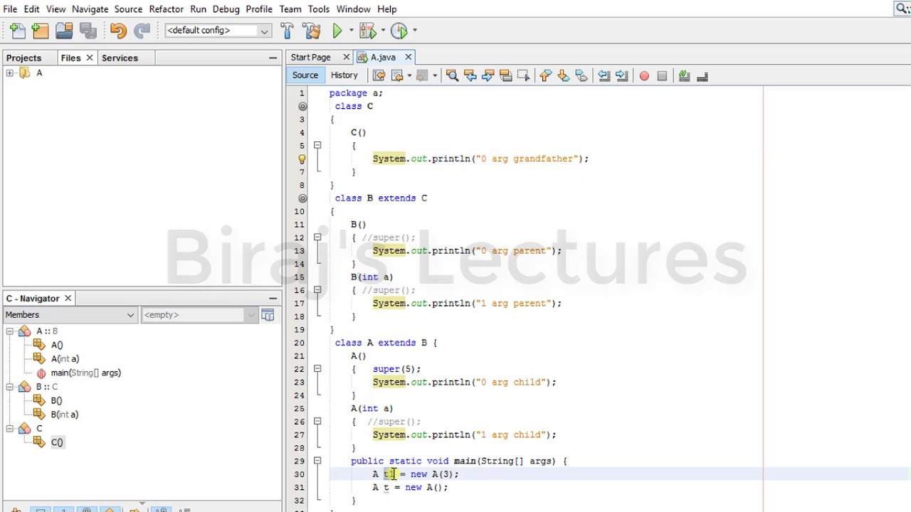 16. Constructor in Inheritance Java - YouTube