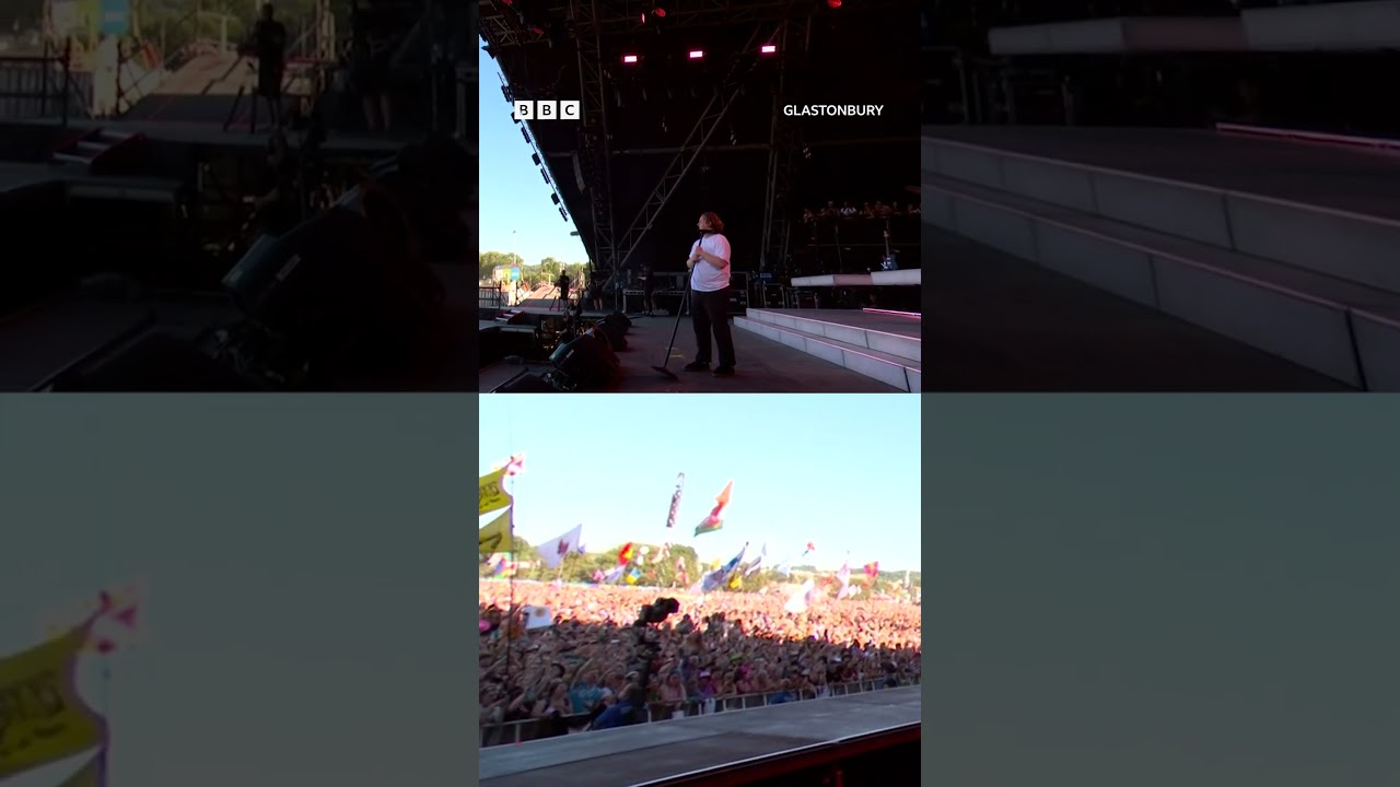 crying over here 😭 #LewisCapaldi #SomeoneYouLoved #Glastonbury