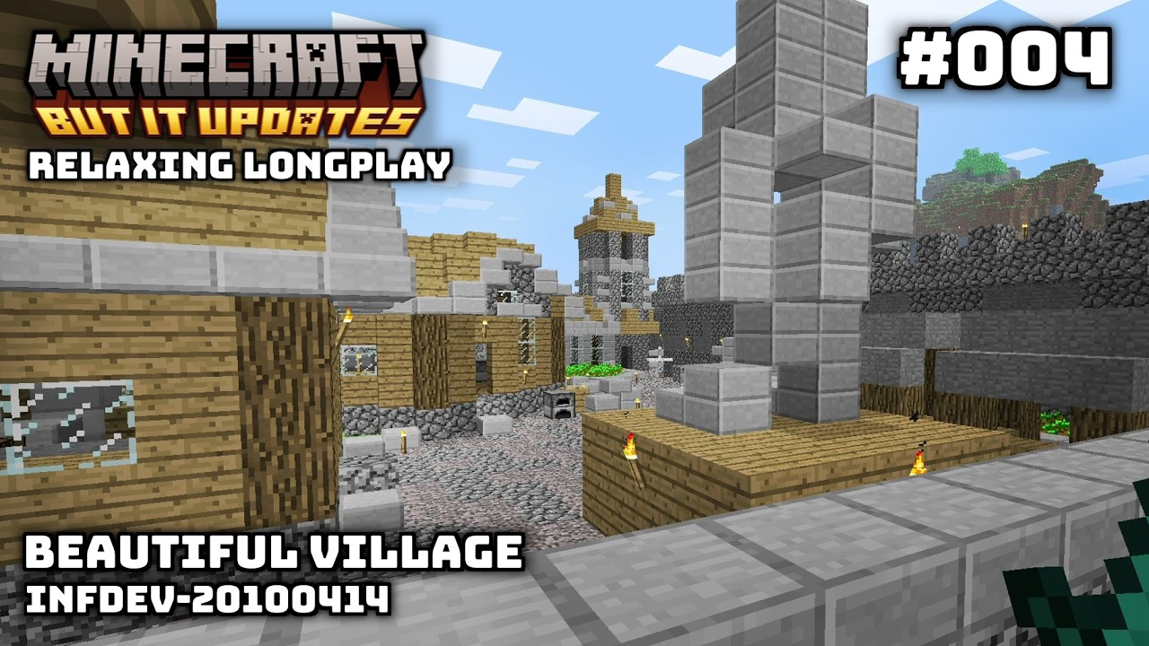 Infdev Minecraft House Old Tiny Infdev Village - Minecraft Nostalgic Longplay | No Commentary ...