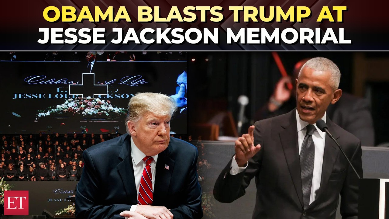 Obama blasts Trump at Jesse Jackson Memorial: ‘Greed and bigotry being celebrated everywhere’