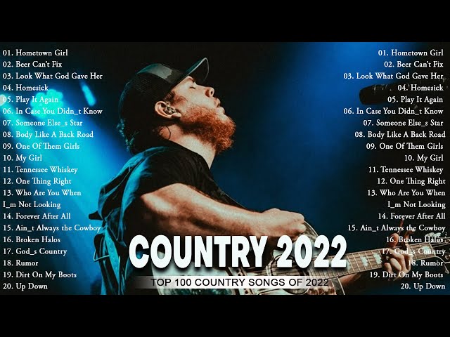 Kane Brown, Luke Bryan, Chris Stapleton, Luke Combs, Brett Young - Top 100 Country Songs Of 2022 class=