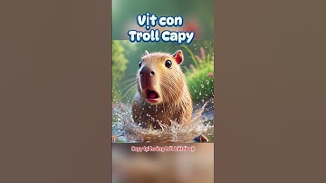 #shorts Vịt con troll Capy #capybara #funny #animals #dongvat #cute #cuteanimals