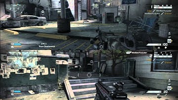 Call of Duty: Ghosts PS3 2 Player Split Screen Part 11 (Team Deathmatch, Bots, Tremor) 2v10