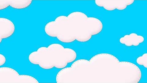 Cartoon Clouds in Sky - Free Royalty Animation Footage