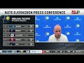 Bjorkgren on Bitadze: 'He's getting better every day'