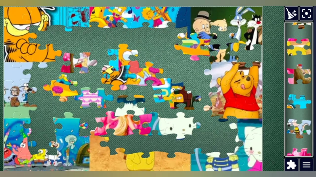 Iconic Cartoon Characters 😂💥❤️🎉🧩 jolly jigsaw puzzle 🧩//