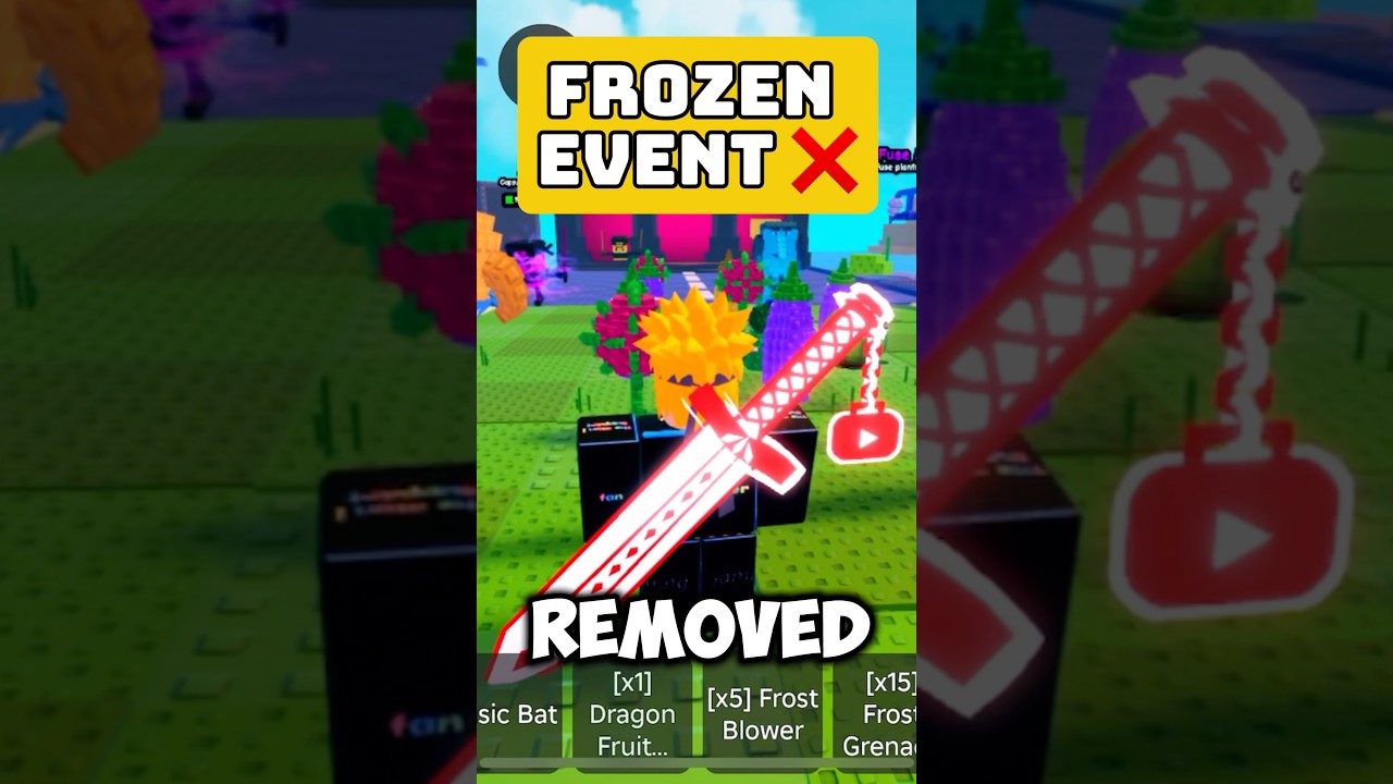 Новое событие «Замороженное» удалено в Plants Vs Brainrots 