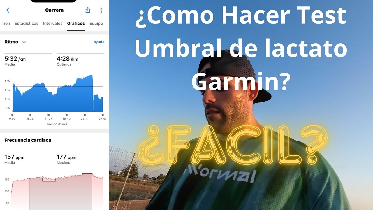como realizar un Test de Umbral de lactato en Garmin? 