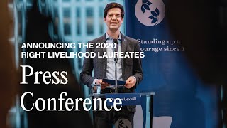 Announcement of the 2020 Right Livelihood Laureates