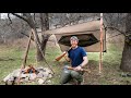 Building a Hunting Camp in the Woods