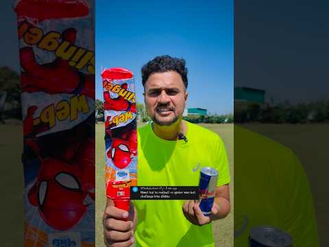 SpiderMan Bat Vs Redbull 😱 #cricketwithvishal #shorts