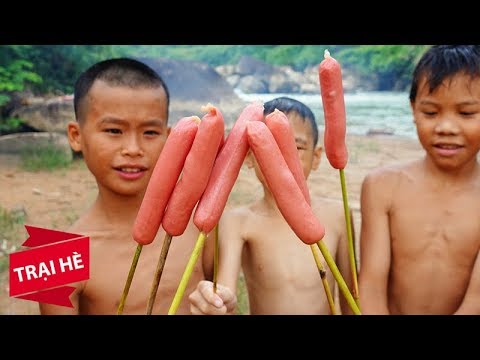 Video TẮM SUỐI & XÚC XÍCH NƯỚNG • Trại Hè • Tập 2 - youtube