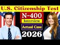 Actual Interview of U.S. Citizenship | N-400 Naturalization Interview, small talk #n400