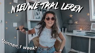 IK PROBEERDE IN 1 WEEK EEN NIEUWE TAAL TE LEREN ✩ Eva Rose