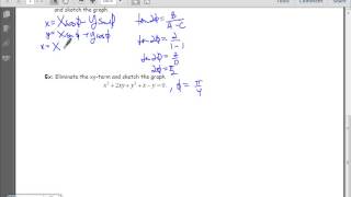 PreCal PAP 12 5B Rotation of Conics Video Notes