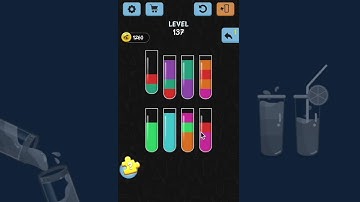 🧪Water Color Sort Level 137 - 🧑‍🏫Walkthrough Solution Gameplay - IOS/Android📲
