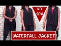 NO SEW WATERFALL JACKET - Beginner Sewing- PrettyTallLifeTV