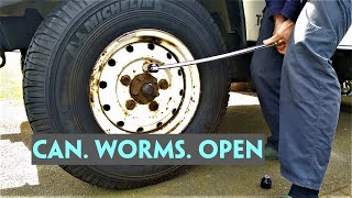 Oiling wheel nut threads?