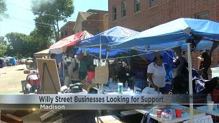 Businesses look to public for support as parts of Williamson Street remain closed