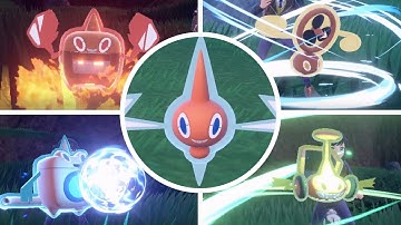 Pokémon Scarlet And Violet - All Rotom Forms With Signature Moves