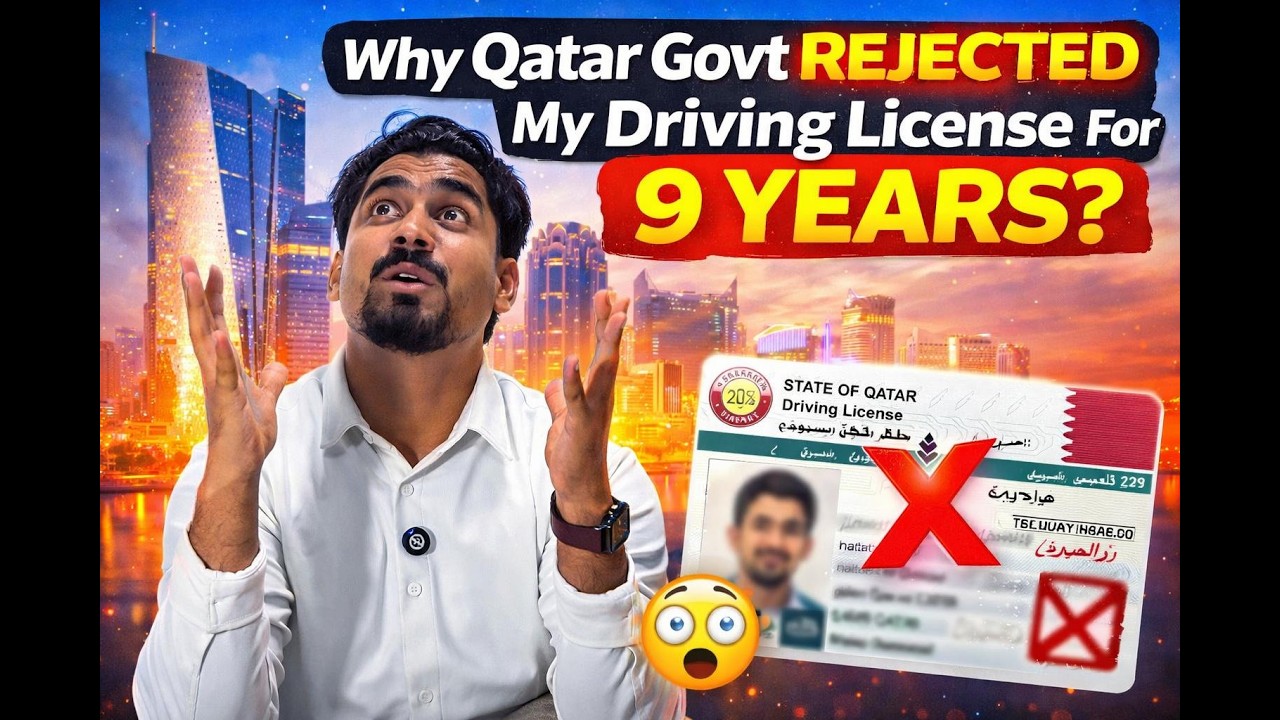 Why Qatar Govt Rejected My Driving Licence for 9 Years? 😭 The Pandiz