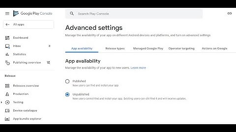 How to Unpublish/Remove an App from Play Store in Google Play Console 2021
