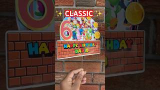 🍄 #mario #cricut #papercraft #toppers #tutorial #kids #diycrafts #partyideas #smallbusiness #fyp
