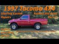 1997 tacoma 4x4 restore and drive part 6 prepare to replace steering gear rack and steering parts