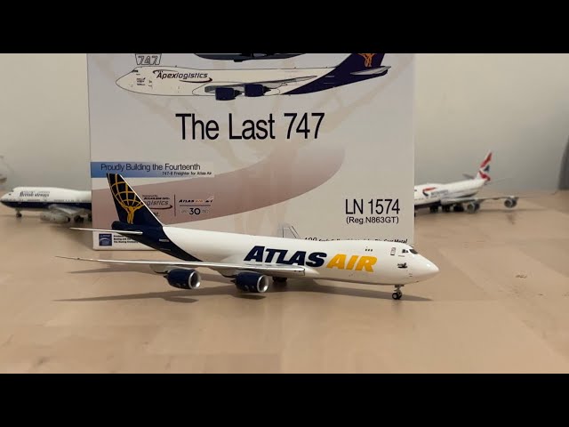 First on YouTube UNBOXING 1:400 NG Models Atlas Air 747-8F - YouTube