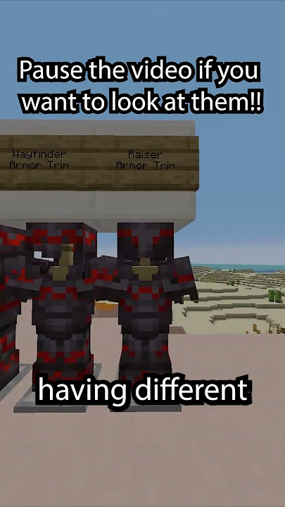 Apa Trim Armor TERBAIK di Minecraft (Template Smithing) #shorts #minecraft