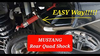 Rear Quad Shock - Foxbody Mustang - EASY Way!! - Simple Hand Tools