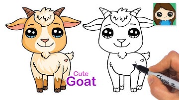 How to Draw a Goat 🐐 Cute Animal Art