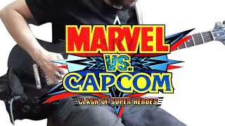 Marvel vs Capcom:  Intro & Character Selection on Guitar