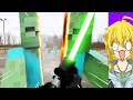 現実世界のマイクラ VS ビームサーベル！？超リアルすぎるマインクラフト【まいくら・マインクラフト】
