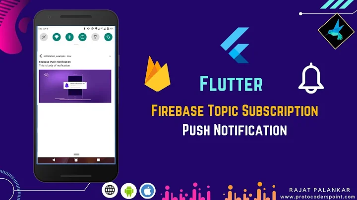 Flutter Firebase Topic Subscription example using awesome notification