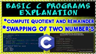 C Language Programs Explanation In Telugu C Programs