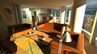 Low resolution render sample for architectural project