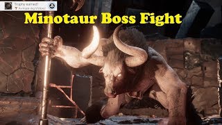 Assassins Creed Odyssey  Minotaur Legendary Secret Boss Fight  Legendary Axe  Figurehead